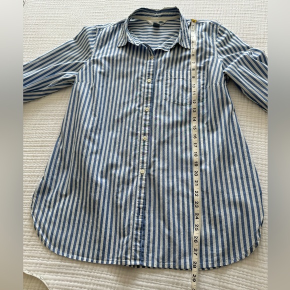 Old Navy Striped Botton Down Shirt, L - Picture 3 of 6